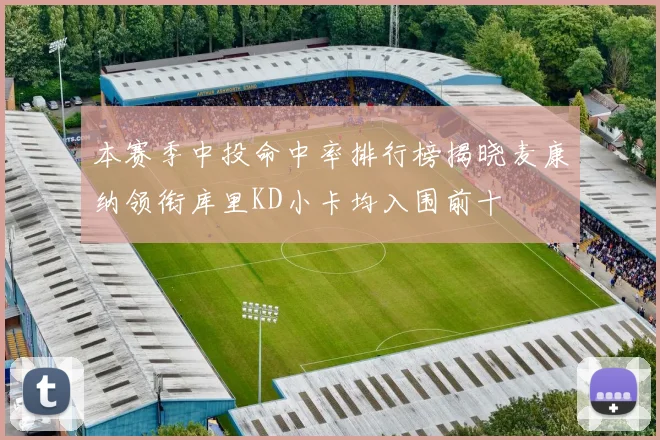 本赛季中投命中率排行榜揭晓麦康纳领衔库里KD小卡均入围前十